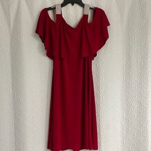 Off the shoulder red Onyx Nite dress size 16